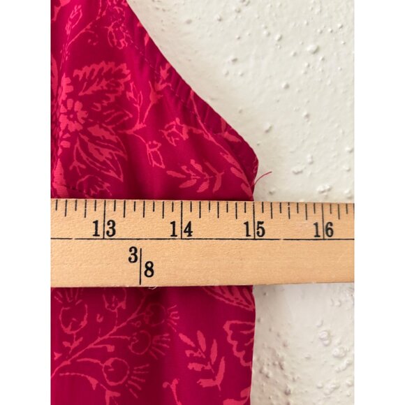 Urban Outfitters Ecote Magenta Sleeveless Floral Dress With Back Snap Detail S - Picture 8 of 13